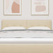 Tăblie cap cu headboard Crem 160 cm Piele artificială - WALTI WALTI