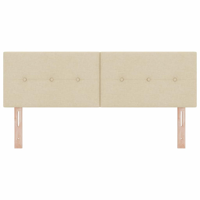 Tăblie cap cu headboard Crem 160 cm Piele artificială - WALTI WALTI