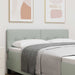 Tăblie cap cu headboard Gri deschis 160 cm Piele artificială - WALTI WALTI