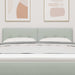 Tăblie cap cu headboard Gri deschis 160 cm Piele artificială - WALTI WALTI