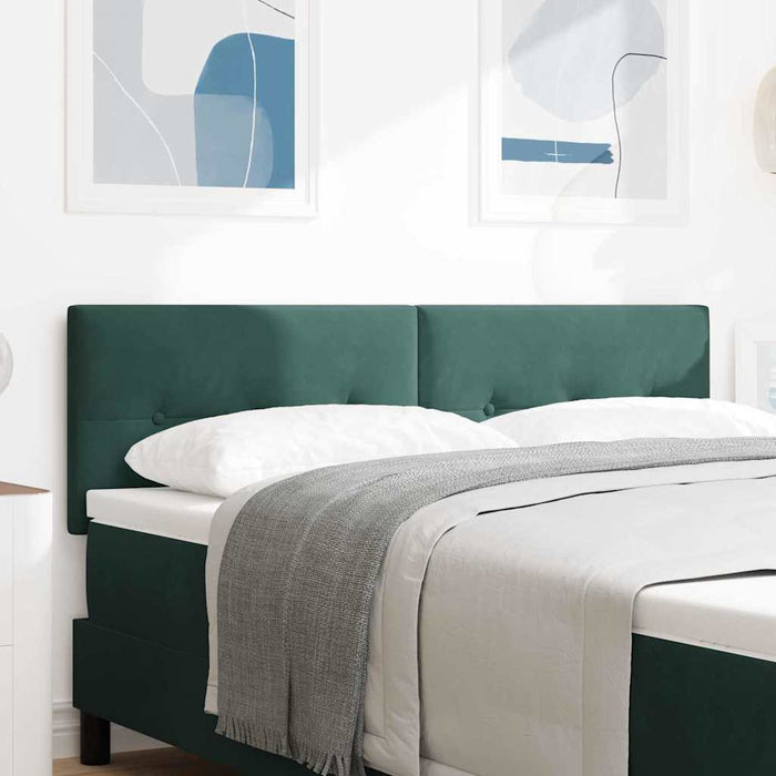 Tăblie cap cu headboard Verde închis 160 cm Piele artificială - WALTI WALTI