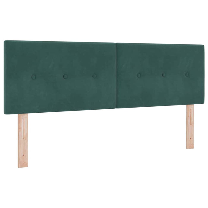 Tăblie cap cu headboard Verde închis 160 cm Piele artificială - WALTI WALTI
