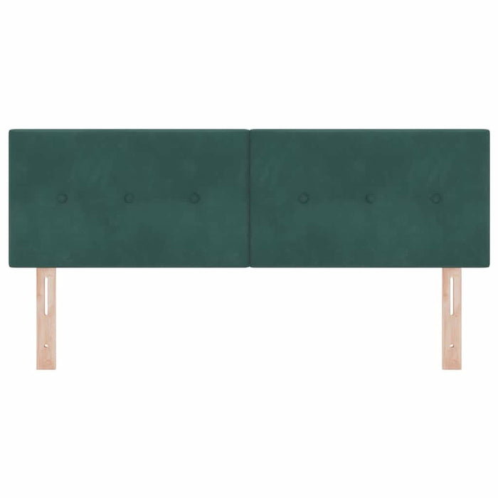 Tăblie cap cu headboard Verde închis 160 cm Piele artificială - WALTI WALTI