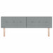 Tăblie cap cu headboard Gri deschis 180 cm Piele artificială - WALTI WALTI