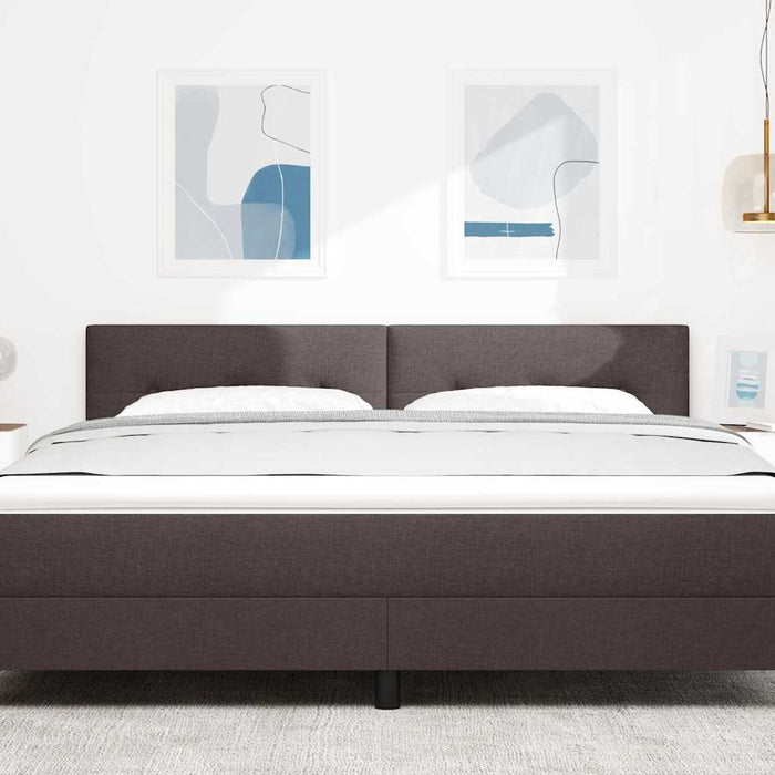 Tăblie cap cu headboard Maro închis 180 cm Piele artificială - WALTI WALTI