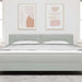 Tăblie cap cu headboard Gri deschis 180 cm Piele artificială - WALTI WALTI