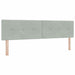 Tăblie cap cu headboard Gri deschis 180 cm Piele artificială - WALTI WALTI
