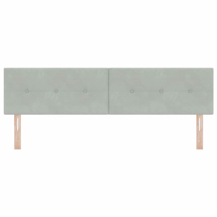 Tăblie cap cu headboard Gri deschis 180 cm Piele artificială - WALTI WALTI