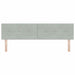 Tăblie cap cu headboard Gri deschis 180 cm Piele artificială - WALTI WALTI