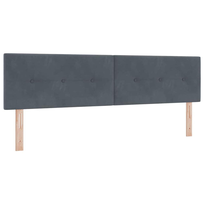Tăblie cap cu headboard Gri închis 180 cm Piele artificială - WALTI WALTI
