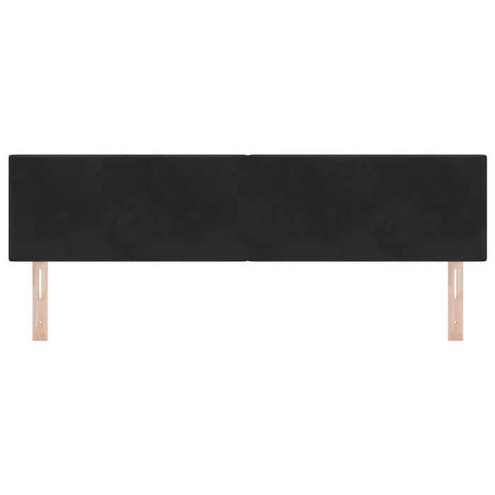Tăblie cap Pe perete cu headboard Manual Negru 180 cm Catifea - WALTI WALTI