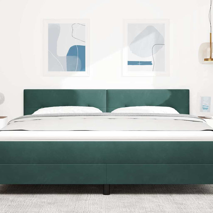 Tăblie cap cu headboard Verde închis 180 cm Piele artificială - WALTI WALTI