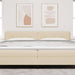 Tăblie cap cu headboard Crem 200 cm Piele artificială - WALTI WALTI