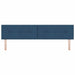 Tăblie cap cu headboard albastru 200 cm Piele artificială - WALTI WALTI