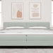 Tăblie cap cu headboard Gri deschis 200 cm Piele artificială - WALTI WALTI