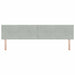 Tăblie cap cu headboard Gri deschis 200 cm Piele artificială - WALTI WALTI
