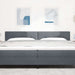 Tăblie cap cu headboard Gri închis 200 cm Piele artificială - WALTI WALTI