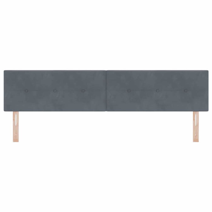 Tăblie cap cu headboard Gri închis 200 cm Piele artificială - WALTI WALTI
