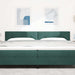 Tăblie cap cu headboard Verde închis 200 cm Piele artificială - WALTI WALTI
