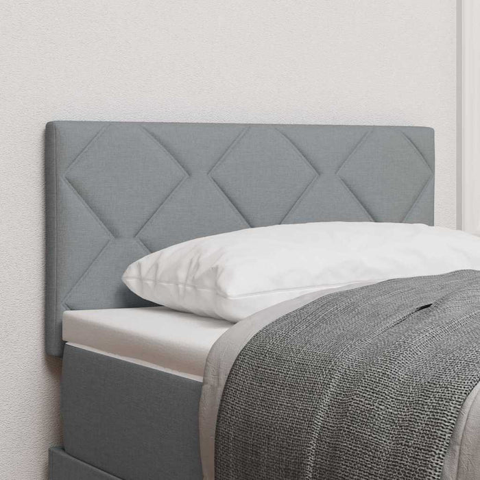 Tăblie din Țesătură Geometric Manual Gri deschis 80 cm țesătură - WALTI WALTI