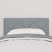 Tăblie din Țesătură Geometric Manual Gri deschis 80 cm țesătură - WALTI WALTI