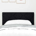 Tăblie din Țesătură Geometric cu headboard Negru 80 cm țesătură - WALTI WALTI
