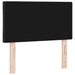 Tăblie din Țesătură Geometric cu headboard Negru 80 cm țesătură - WALTI WALTI