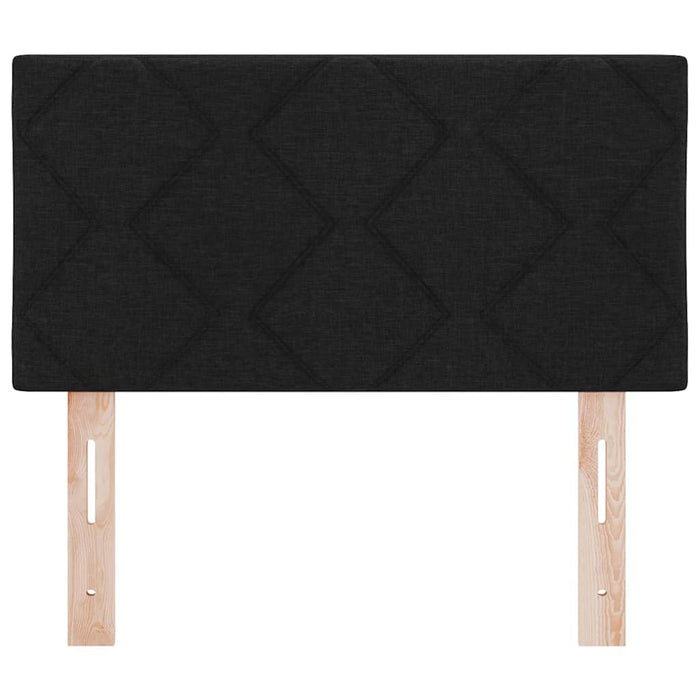 Tăblie din Țesătură Geometric cu headboard Negru 80 cm țesătură - WALTI WALTI