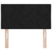 Tăblie din Țesătură Geometric cu headboard Negru 80 cm țesătură - WALTI WALTI