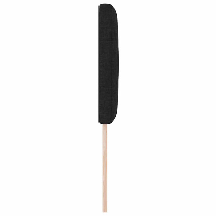 Tăblie din Țesătură Geometric cu headboard Negru 80 cm țesătură - WALTI WALTI