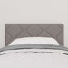 Tăblie din Țesătură Geometric Gri taupe 80 cm țesătură - WALTI WALTI