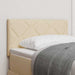 Tăblie din Țesătură Geometric cu headboard Crem 80 cm țesătură - WALTI WALTI