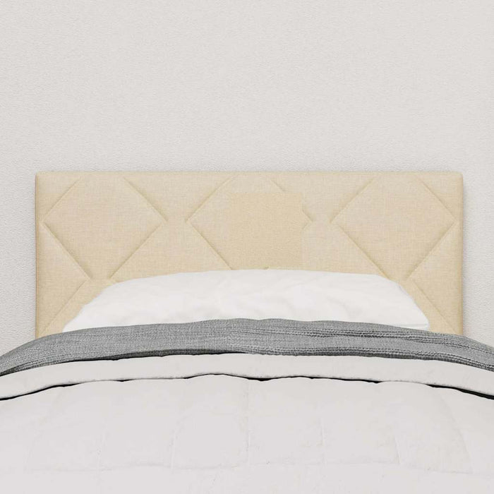 Tăblie din Țesătură Geometric cu headboard Crem 80 cm țesătură - WALTI WALTI