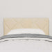 Tăblie din Țesătură Geometric cu headboard Crem 80 cm țesătură - WALTI WALTI