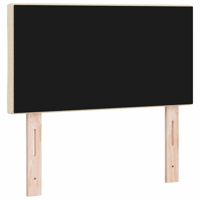 Tăblie din Țesătură Geometric cu headboard Crem 80 cm țesătură - WALTI WALTI