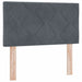 Tăblie cap Pe perete Geometric Manual Gri închis 80 cm Catifea - WALTI WALTI