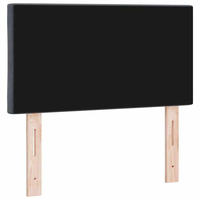 Tăblie cap Pe perete Geometric Manual Gri închis 80 cm Catifea - WALTI WALTI
