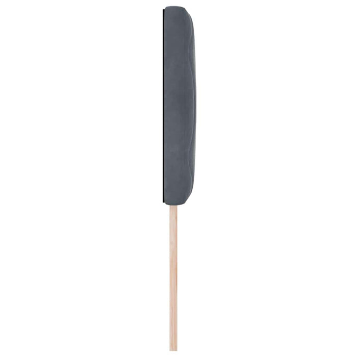 Tăblie cap Pe perete Geometric Manual Gri închis 80 cm Catifea - WALTI WALTI