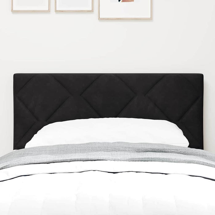 Tăblie cap Pe perete Geometric cu headboard Negru 80 cm Catifea - WALTI WALTI