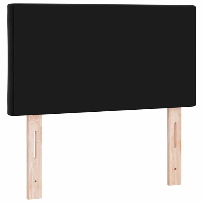 Tăblie cap Pe perete Geometric cu headboard Negru 80 cm Catifea - WALTI WALTI