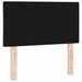Tăblie cap Pe perete Geometric cu headboard Negru 80 cm Catifea - WALTI WALTI