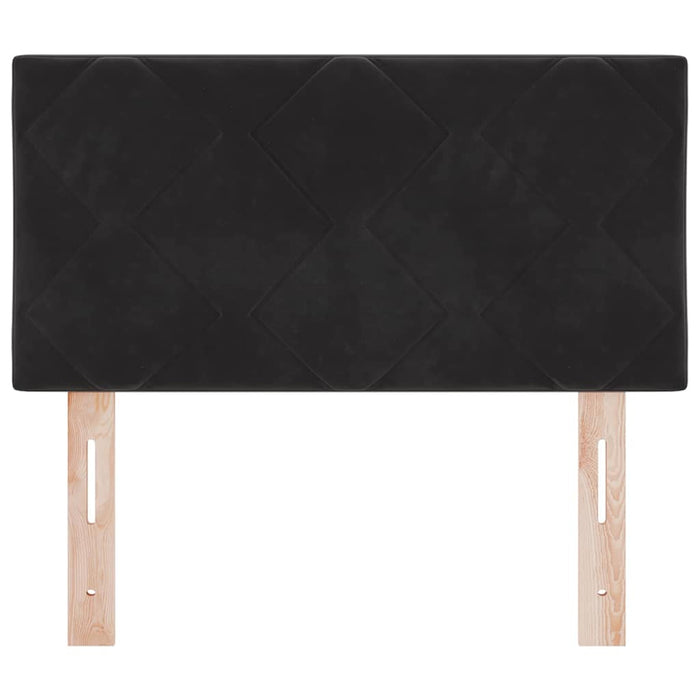 Tăblie cap Pe perete Geometric cu headboard Negru 80 cm Catifea - WALTI WALTI