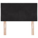Tăblie cap Pe perete Geometric cu headboard Negru 80 cm Catifea - WALTI WALTI