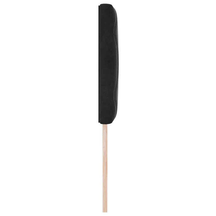 Tăblie cap Pe perete Geometric cu headboard Negru 80 cm Catifea - WALTI WALTI