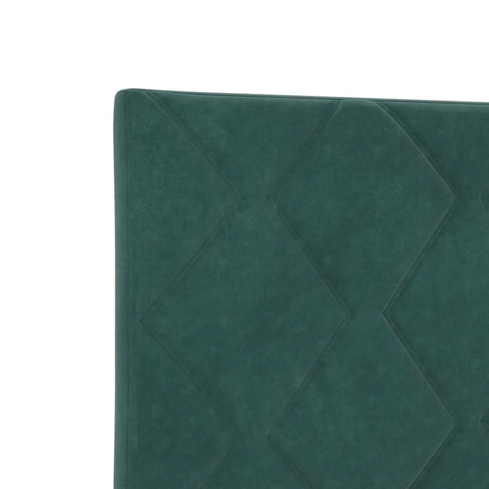 Tăblie cap Pe perete Geometric Verde închis 80 cm Catifea - WALTI WALTI