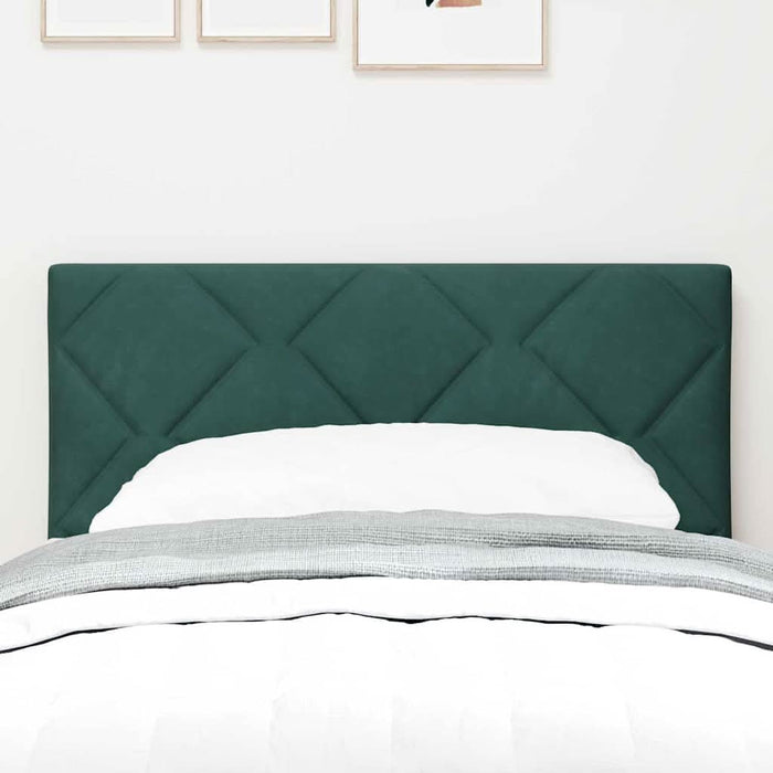 Tăblie cap Pe perete Geometric Verde închis 80 cm Catifea - WALTI WALTI