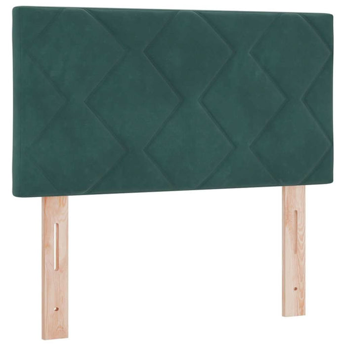 Tăblie cap Pe perete Geometric Verde închis 80 cm Catifea - WALTI WALTI