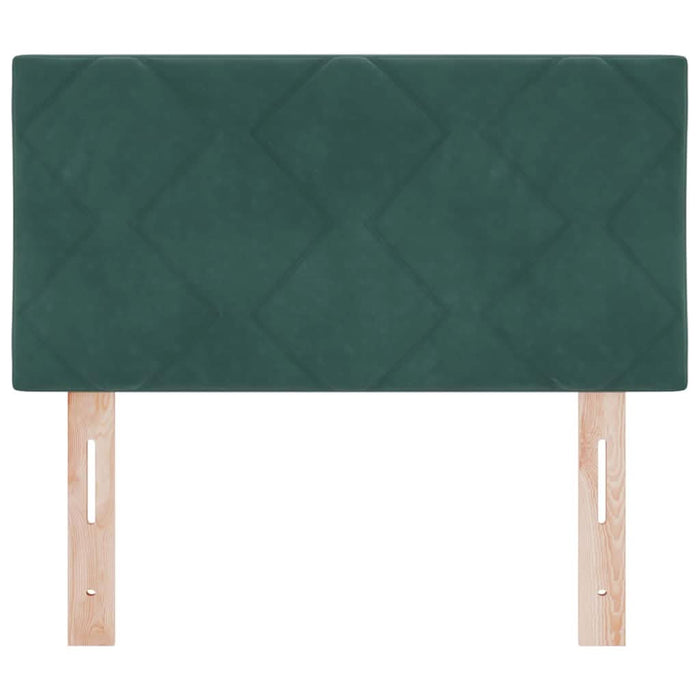 Tăblie cap Pe perete Geometric Verde închis 80 cm Catifea - WALTI WALTI