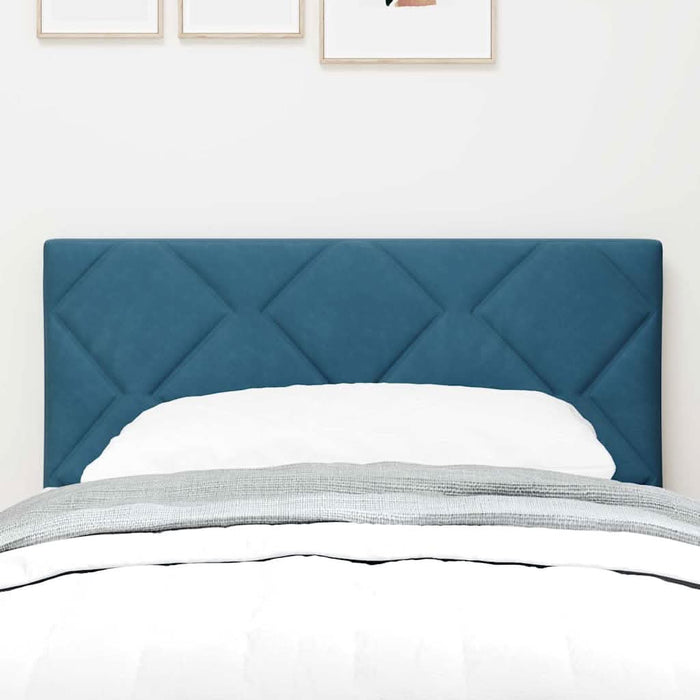 Tăblie cap Pe perete Geometric Albastru închis 80 cm Catifea - WALTI WALTI