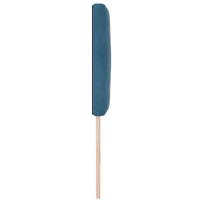 Tăblie cap Pe perete Geometric Albastru închis 80 cm Catifea - WALTI WALTI
